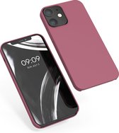 kwmobile telefoonhoesje geschikt voor Apple iPhone 12 / iPhone 12 Pro - Hoesje met siliconen coating - Smartphone case in donkerroze