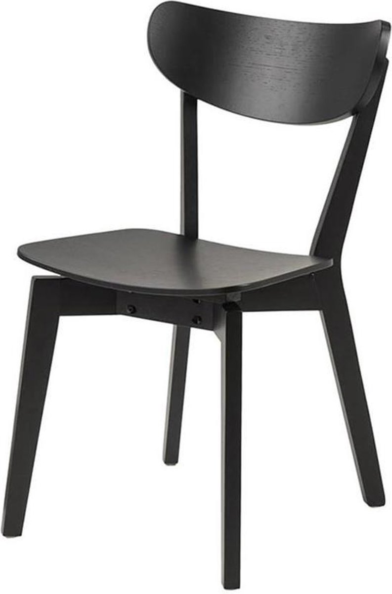 Lisomme Jade Eetkamerstoel Zwart - Hout - Eetkamerstoel Zonder Armleuning - Scandinavisch