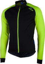 Rogelli Caluso 2.0 Fietsshirt - Lange Mouwen - Heren - Zwart, Fluor - Maat S