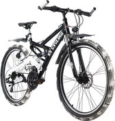 Ks Cycling Fiets Mountainbike Volledig ATB Crusher zwart/wit - 46 cm