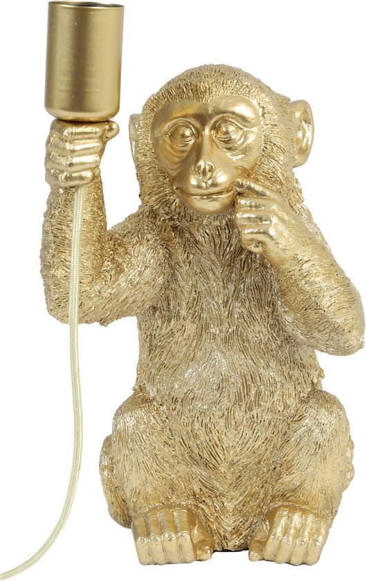 Light & Living Tafellamp Monkey - Goud - 20x19,5x34cm - Bohemian