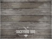 Ikado - BBQ mat - Barbecue Mat - Vloerbeschermer - Brandvertragende Vloermat - Bruin/Grijs - 90 x 120 cm