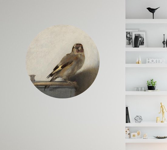 Le Chardonneret, Carel Fabritius - Photo sur papier peint Circle - ⌀ 40 cm