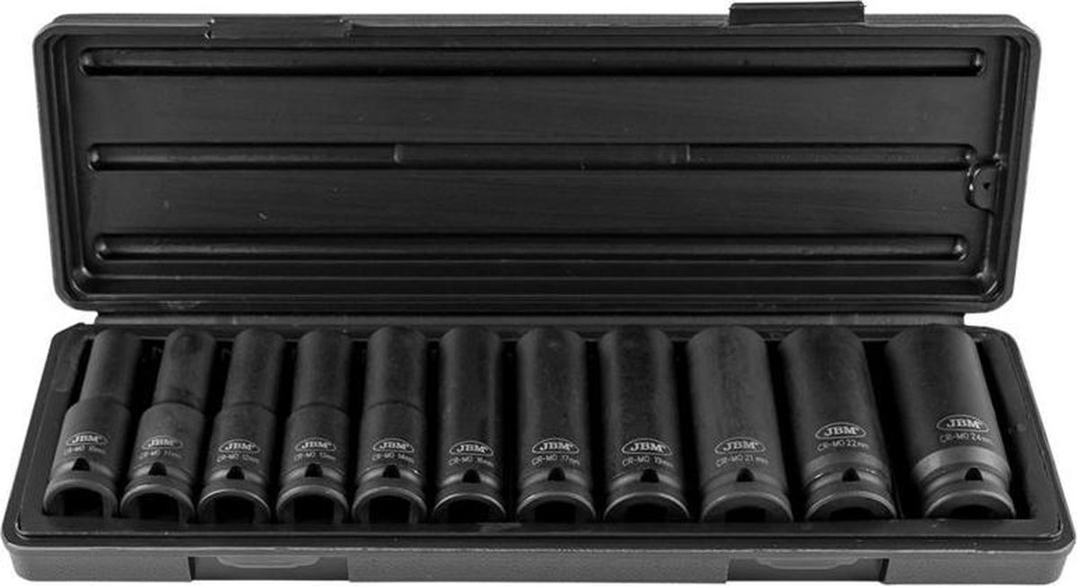 JBM Tools | Set van 11 inbus slagkoppen 1/2"