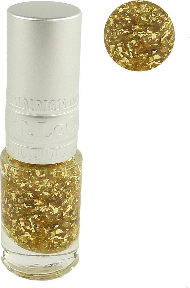 T. LeClerc PARIS 1881 Enamel Chic Chic Glitter nagellak manicure goud 5ml