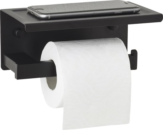 Toiletrolhouder Planchet - WC rolhouder - Badkameraccessoires - Mat - 18,5x11 cm | bol.com
