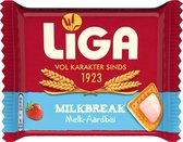 Liga Milkbreak Tussendoortje - Melk Aardbei - 24 stuks