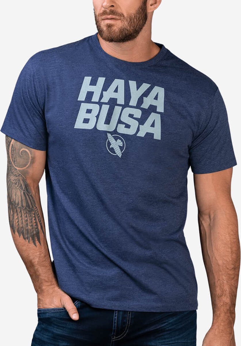 Hayabusa Casual logo T-shirt Blauw - S
