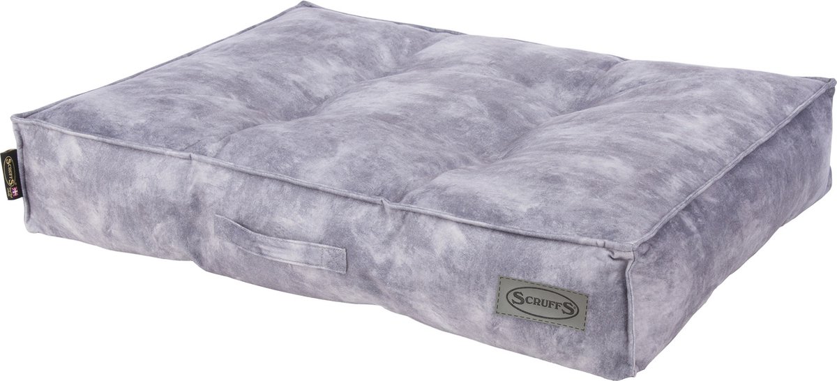 Scruffs Kensington - Stijlvol eco-suede hondenkussen - Kleur: Grijs, Maat: Medium