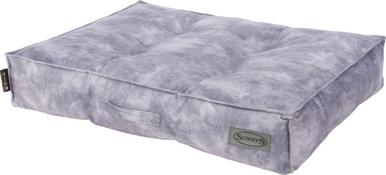 Scruffs Kensington - Stijlvol eco-suede hondenkussen - Kleur: Grijs, Maat: Medium