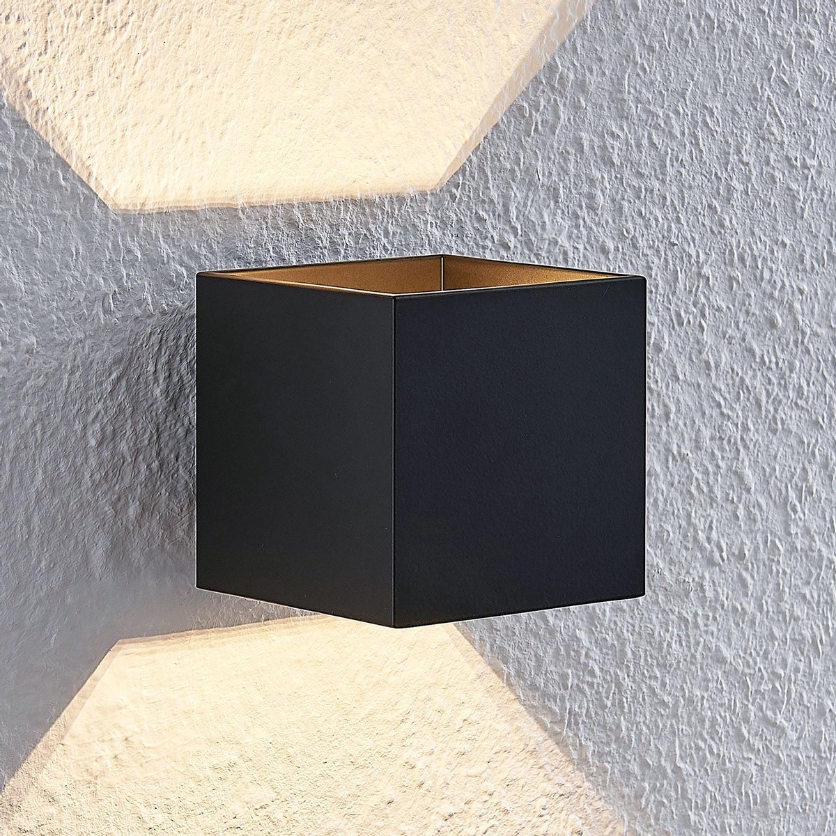 Lindby - wandlamp - 1licht - aluminium, staal - H: 10 cm - G9