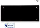 Adax Clea Wifi  - 600 watt - zwart - hittebestendige gepolijste design glasplaat