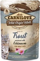 Carnilove Cat Pouch Trout with Echinancea 85 gram -  - Katten droogvoer