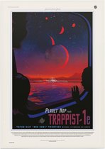 Planet Hop from Trappist (Visions of the Future), NASA/JPL - Foto op Forex - 50 x 70 cm (B2)