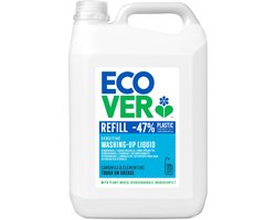 Ecover Afwasmiddel - Grootverpakking 5 L - Plantaardig & Biologisch afbreekbaar - Fles van gerecycled plastic - Kamille & Clementine geur