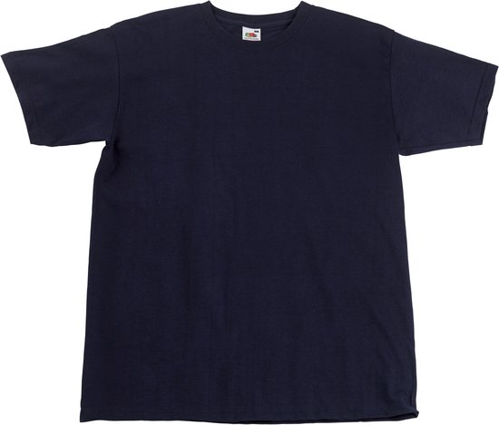 T-shirt Super Premium Homme Fruit Of The Loom à manches courtes et col rond (Dark Marine)