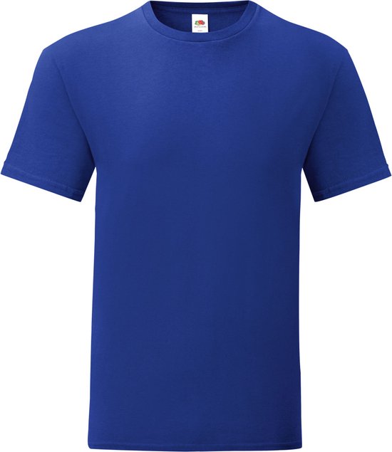 Fruit Of The Loom Heren Iconisch T-shirt (Cobalt Blauw)