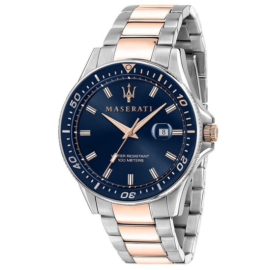 Maserati Gentleman Automatic Silver Silver 43 MM - Heren horloge  (R8823136004) - LABELDELUXE