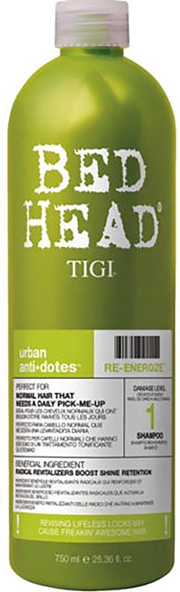 Bed Head by Tigi - Urban Anti-Dotes - Shampoo - Dagelijks Gebruik - Normaal haar - 750ml
