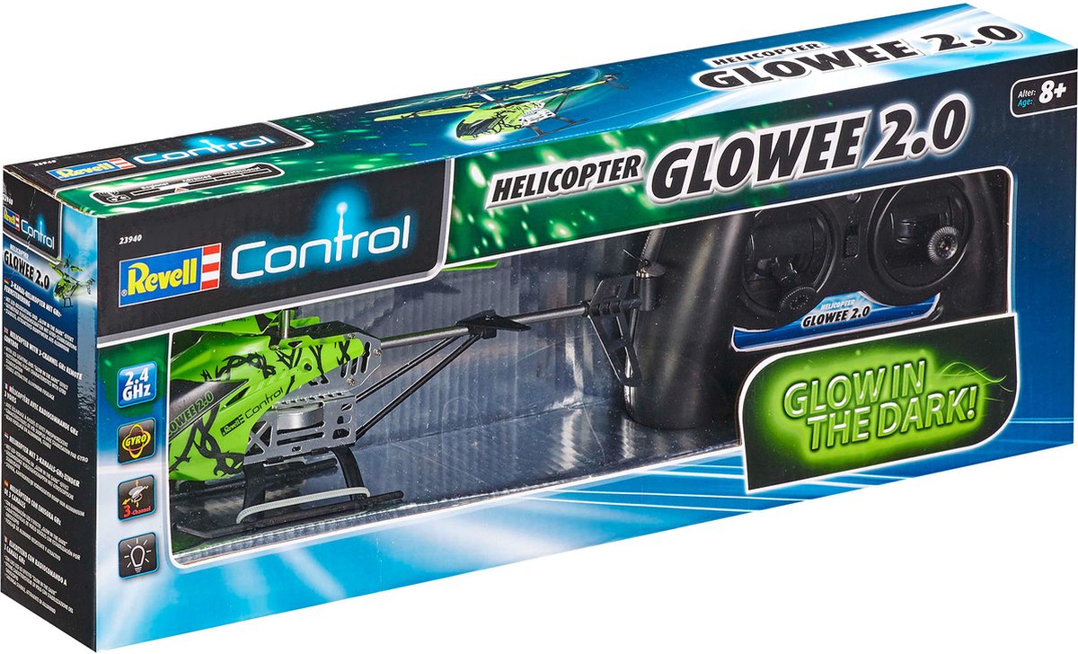 Revell RC voertuig Helikopters - 23940 RC Helicopter.Glowee 2.0 RC Model Kant en Klaar - Revell - Elektrisch — cadeau in Spellen & Speelgoed - foto 6