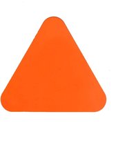 Haaientanden (20 stuks) - Oranje 130 x 116 mm Anti-slip-vloersticker