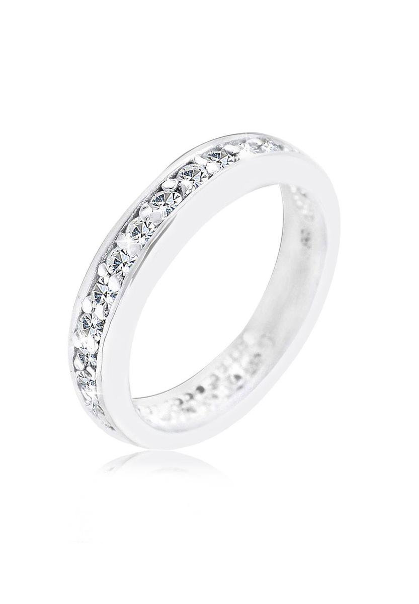Elli - Ring - Dames verlovingssieraden met kristallen in 925 sterling zilver - Dames