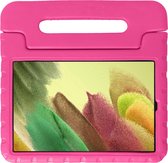 Hoes Geschikt voor Samsung Galaxy Tab A7 Lite Hoes Bumper Kindvriendelijk Kids Case Kinderhoes - Hoesje Geschikt voor Samsung Tab A7 Lite Hoesje Shockproof Cover Hoes - Roze