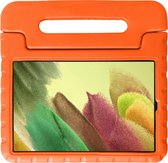 Hoes Geschikt voor Samsung Galaxy Tab A7 Lite Hoes Bumper Kindvriendelijk Kids Case Kinderhoes - Hoesje Geschikt voor Samsung Tab A7 Lite Hoesje Shockproof Cover Hoes - Oranje