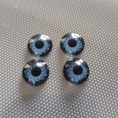 OOGJES plat donkerblauw 12 mm