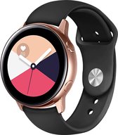 Case2go - Bandje geschikt voor de Huawei Watch GT/GT2/GT2e/ Watch 2 Pro en Honor Watch Magic - Siliconen Smartwatchbandje -46 MM - Zwart