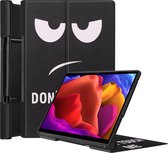 Tablet Hoes geschikt voor Lenovo Yoga Tab 13 (2021) - Tri-Fold Book Case - Don't Touch Me