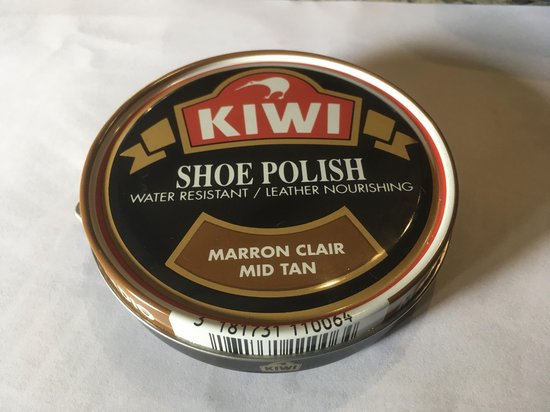KIWI Shoe Polish - Mid Tan - Marron Clair - water resistant