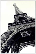 JUNIQE - Poster in kunststof lijst Tour Eiffel -30x45 /Grijs & Wit