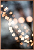 JUNIQE - Poster met kunststof lijst Winterverlichting -30x45 /Grijs &