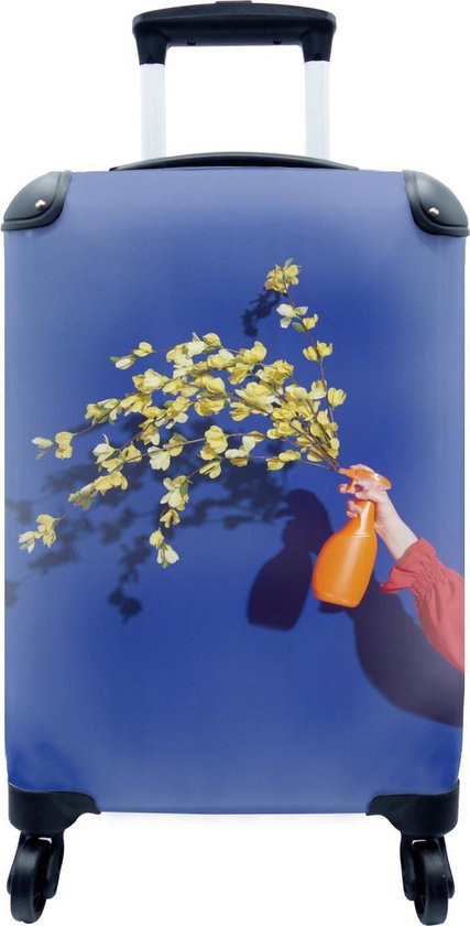 Valise - Un vaporisateur de parfum avec des fleurs - 35x55x20 cm - Bagage à  main - Trolley | bol.com