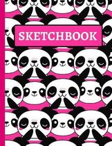 Sketchbook: Cute Panda Sketchbook for Girls