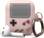 Game Console Case Cover Voor geschikt voor Apple Airpods - Siliconen Roze | Watchbands-shop.nl