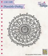 CSMAN010 Clear Stamp Nellie Snellen - Mandala Paisley - studio Tanja - flower 2 - stempel bloem motief