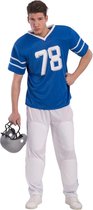 Carnival Toys Verkleedpak American Football Heren Blauw/wit One-size