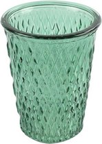 Non-branded Theelichthouder Perina 10 X 13 Cm Glas Groen