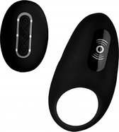 Vibrating Cock Ring with Remote Control - Black - Cock Rings -