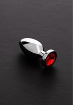 Jeweled Butt Plug RED -Small - Butt Plugs & Anal Dildos -