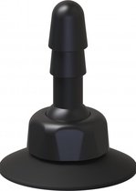 Deluxe 360° Swivel Suction Cup Plug - Black - Strap On Dildos - Accessories
