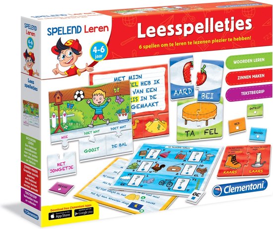 Clementoni Spelend Leren - Leesspelletjes, Klassieke Educatief Spel, 5-7  jaar - 66810... | bol.com