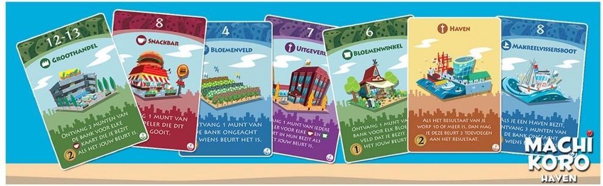 White Goblin Games - Machi Koro: Haven - familiespel - 2 tot 5 spelers - 40 minuten - Vanaf 7 jaar — afbeelding 2