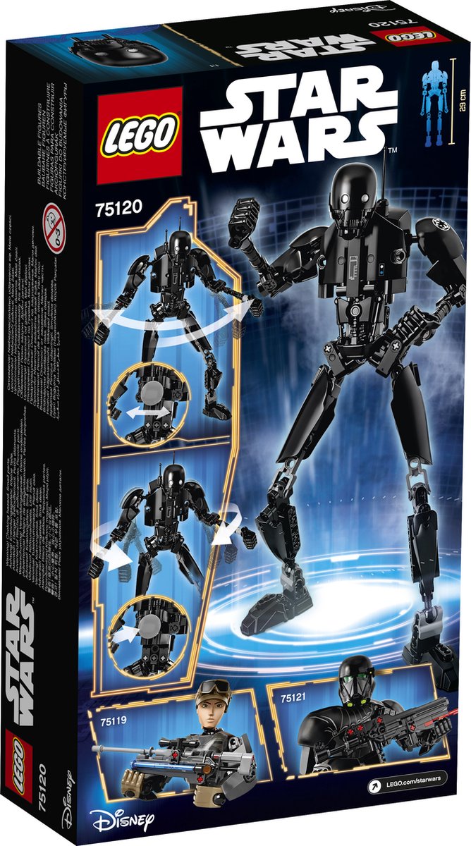 LEGO Star Wars K-2SO Bouwfiguur Zwart, Grijs 75120 — afbeelding 2