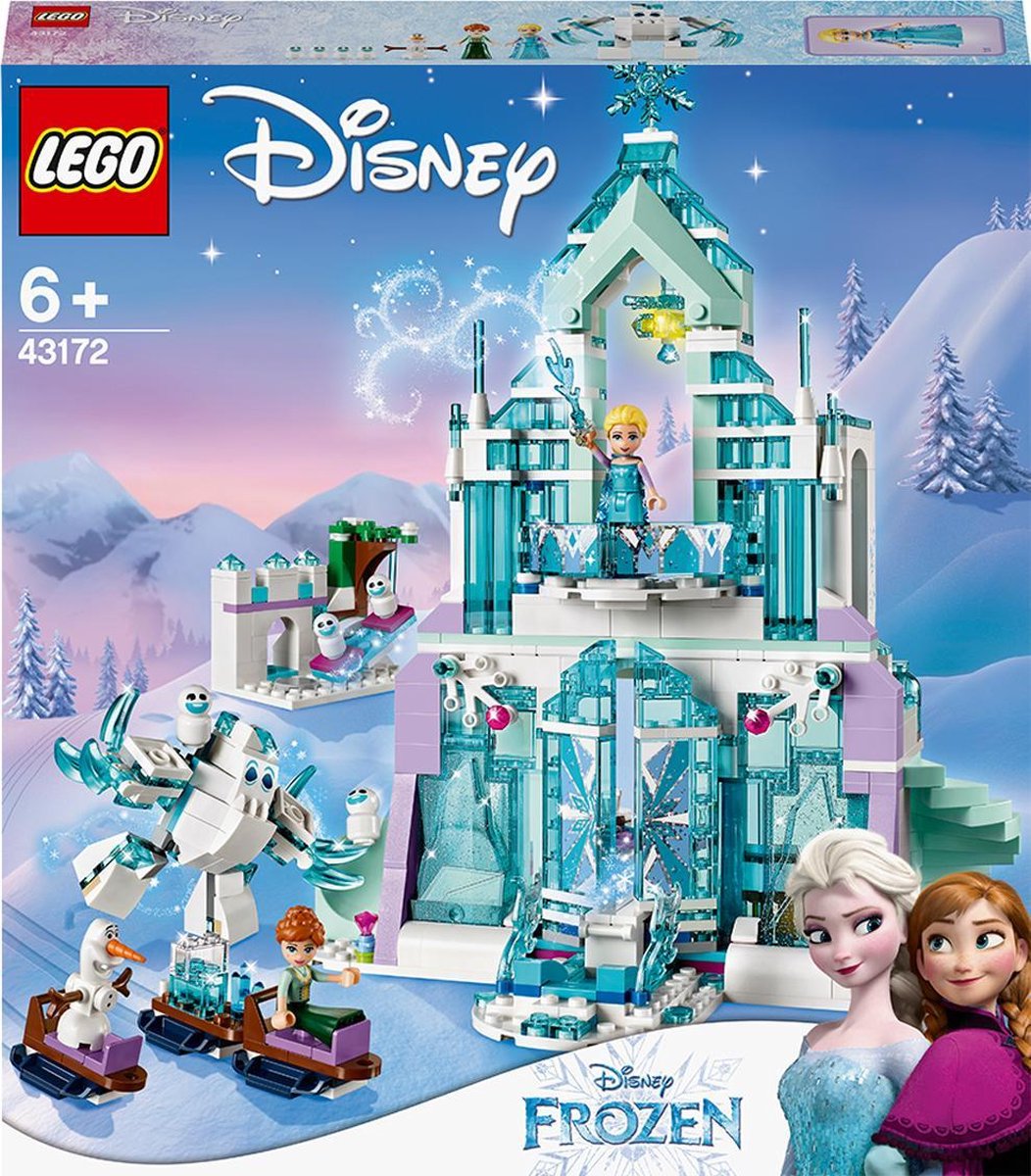 onhandig Rose kleur Maak leven LEGO Disney Frozen Elsa's Magische IJspaleis - 43172 | bol.com
