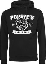 Heren Hoodie - Popeye Barber Shop Hoody zwart