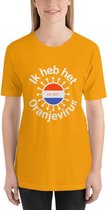 EK 2021 T-Shirt - Ik Heb Het Oranjevirus - Oranje - Nederland - Voetbal - Dames -  EK Shirt - Maat XL