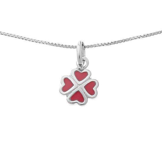 Orphelia Kids Pendant + Chain Multiple Red Hearts ZH-6063